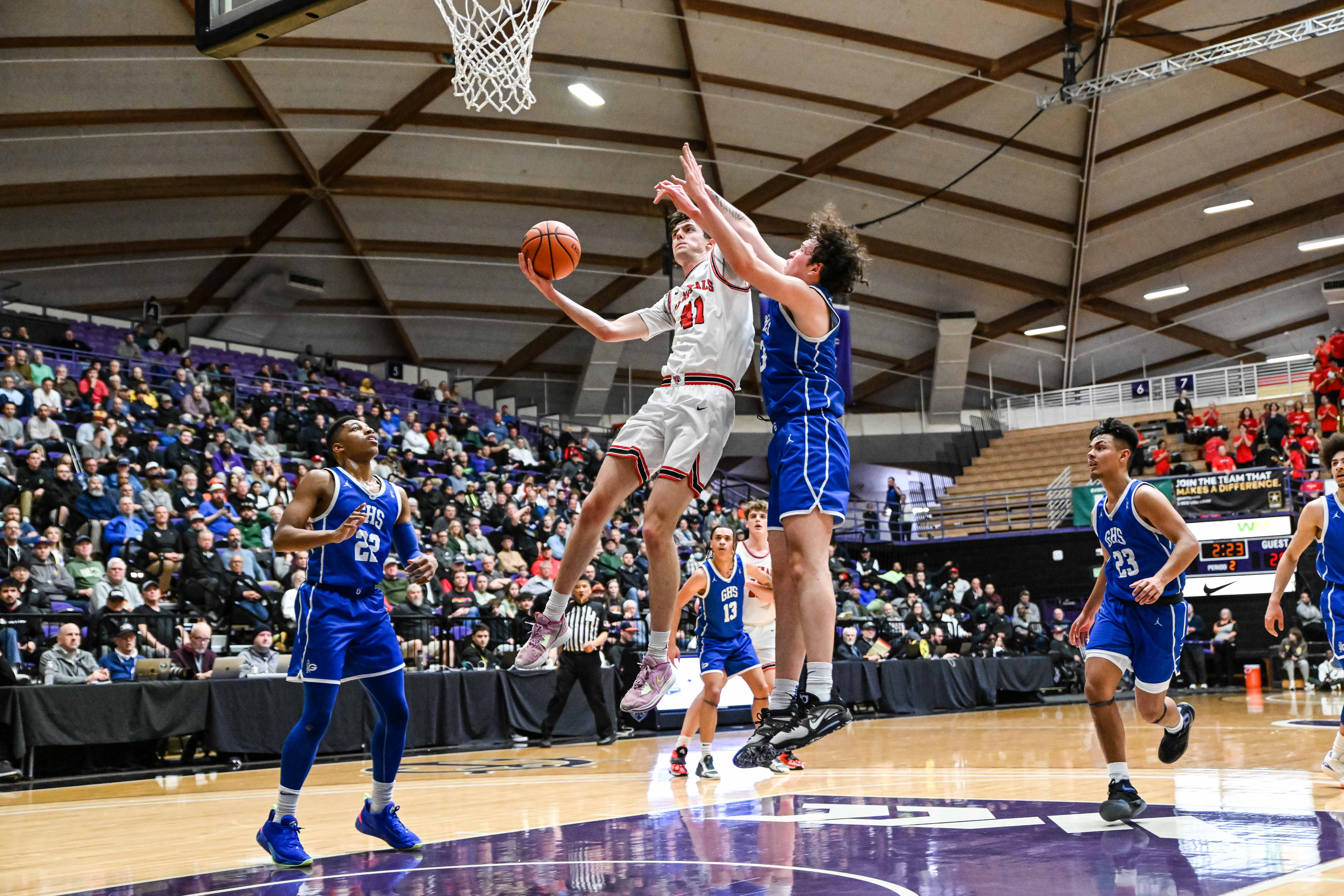 Lincoln Gresham 6A Oregon boys basketball quarterfinal Naji Saker -58